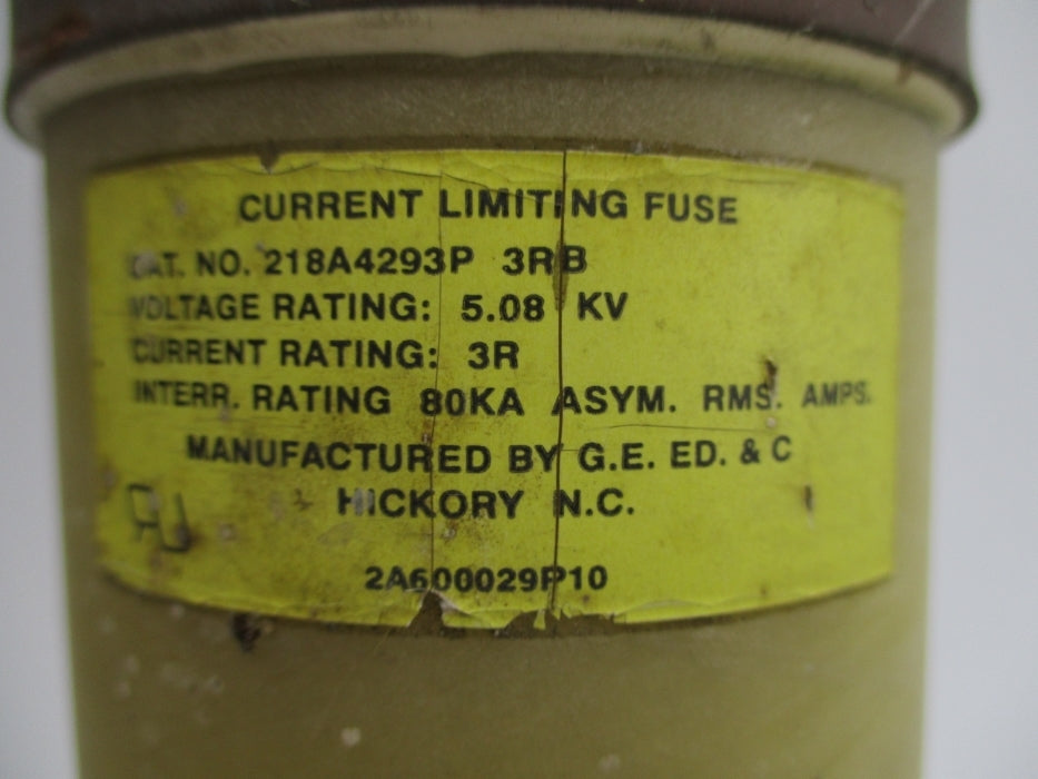 GENERAL ELECTRIC 218A4293P3RB 5.08KV 80KA UNMP