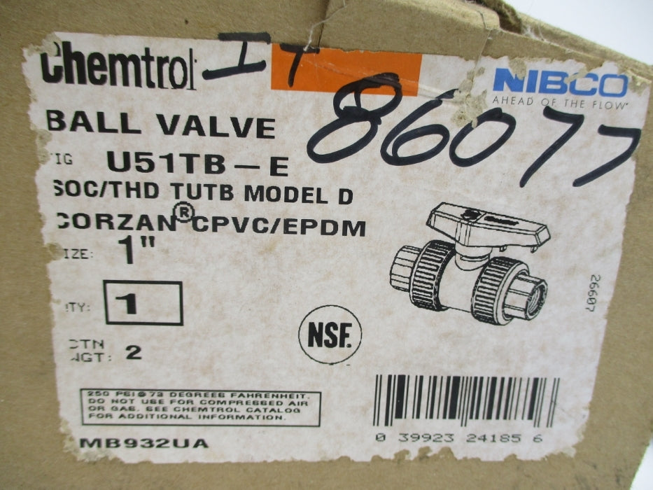 NIBCO U51TB-E-1 NSMP