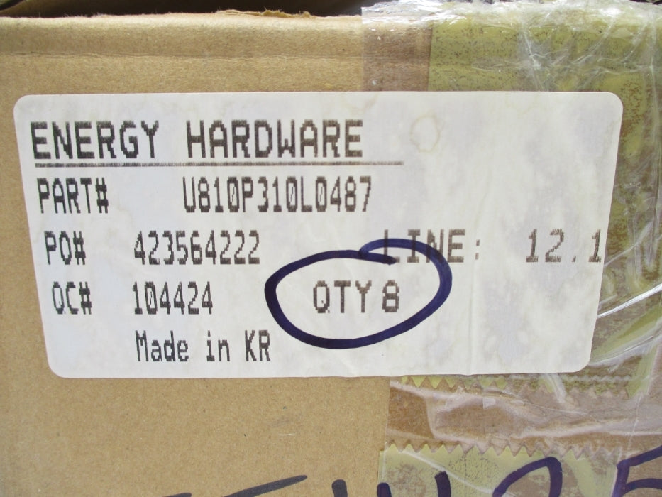 ENERGY HARDWARE U810P310L0487 (PKG OF 8) NSMP