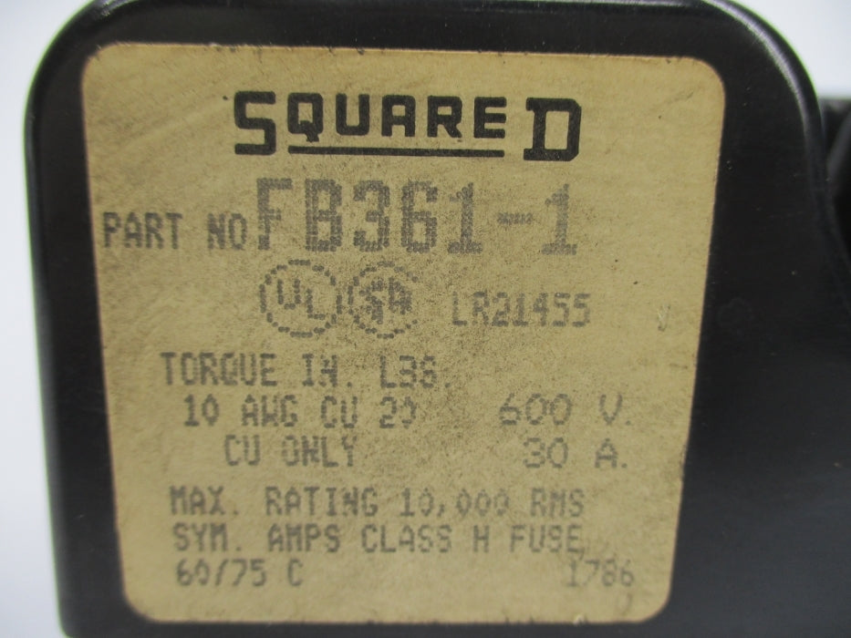 SQUARE D FB3611 NSNP