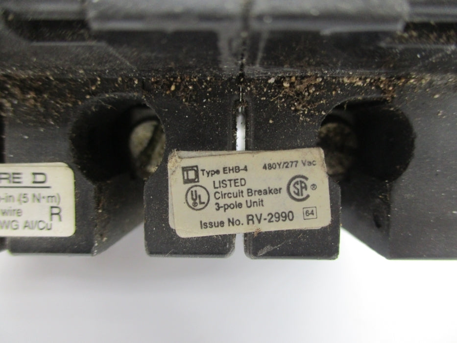 SQUARE D EHB34050 50A 277VAC UNMP