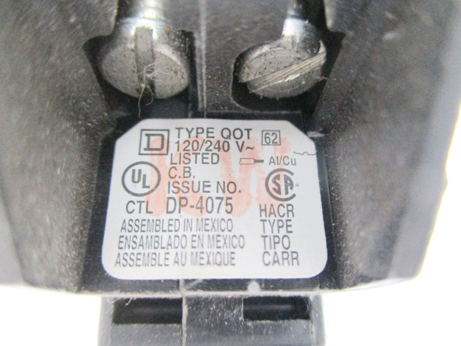 SQUARE D QOT120 20A 120/240V NSNP
