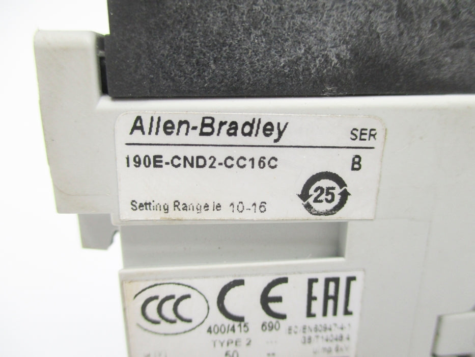 ALLEN BRADLEY 190E-CND2-CC16C SER. B 110/120V NSNP