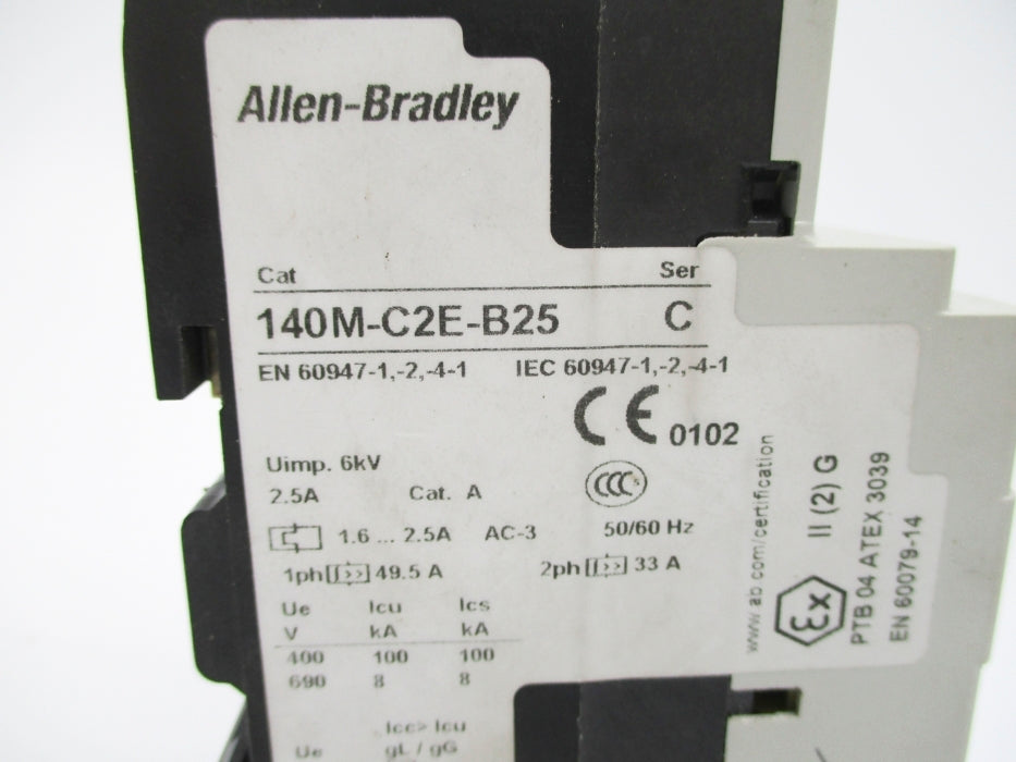 ALLEN BRADLEY 140M-C2E-B25 SER. C 1.6-2.5A (AS PICTURED1) NSNP