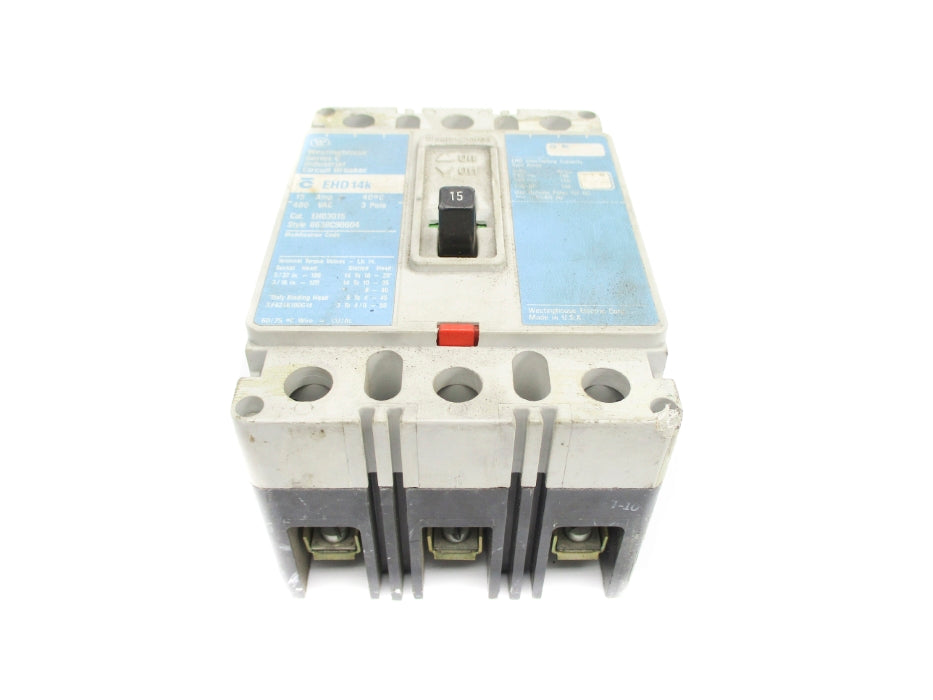WESTINGHOUSE EHD3015 SER. C 6638C90G04 480VAC 15A UNMP