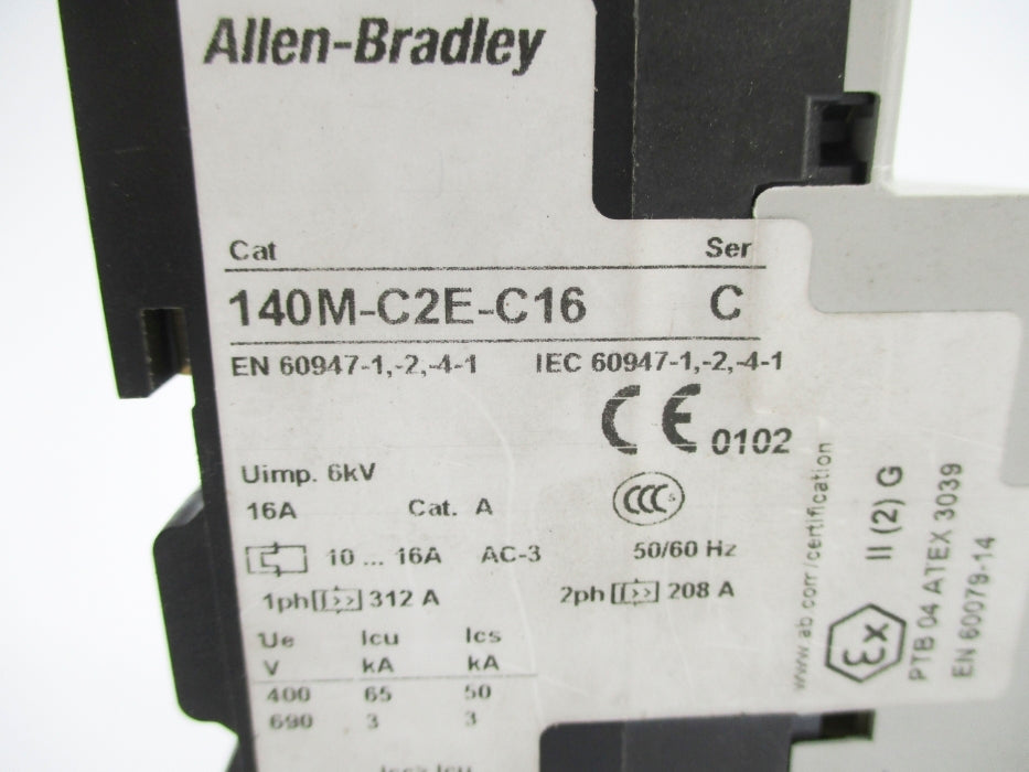 ALLEN BRADLEY 140M-C2E-C16 SER. C 10-16A (AS PICTURED1) UNMP