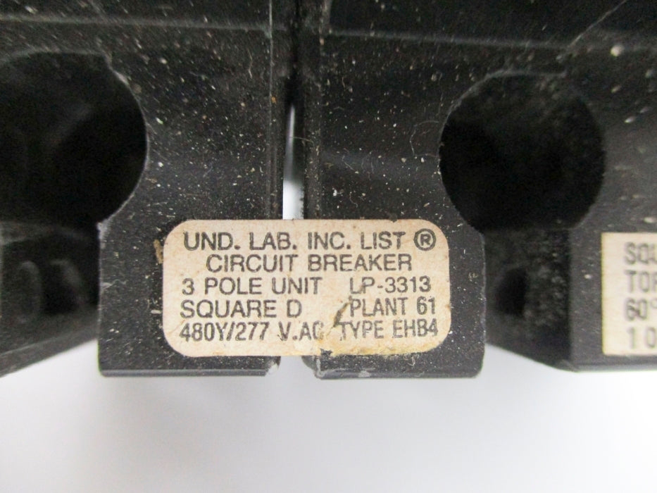 SQUARE D EHB34015 15A 277VAC UNMP