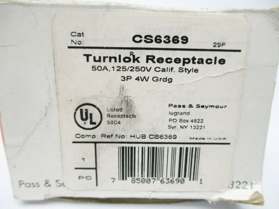 PASS & SEYMOUR CS6369 NSMP