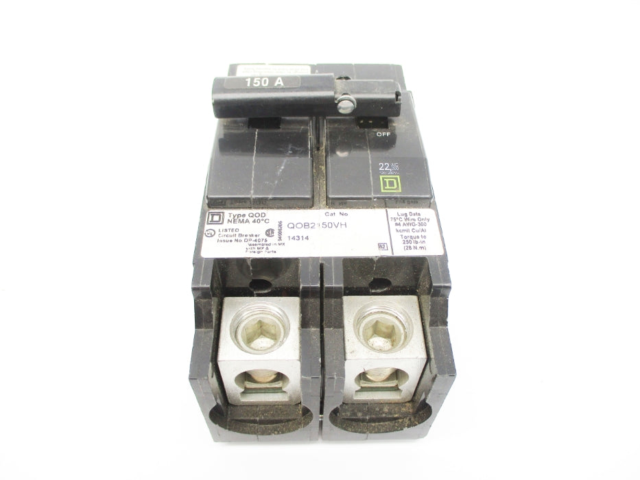 SQUARE D QOB2150VH 120/240V 150A NSNP