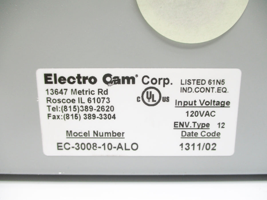 ELECTRO CAM EC-3008-10-ALO NSNP