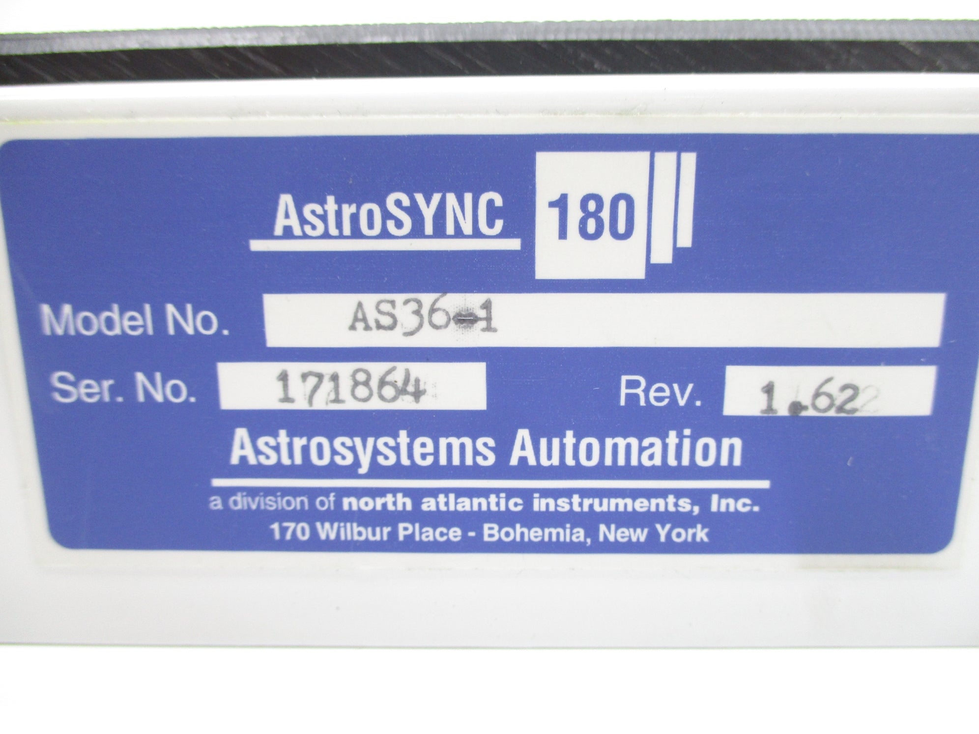 ASTROSYSTEMS AUTOMATION AS36-1 NSNP