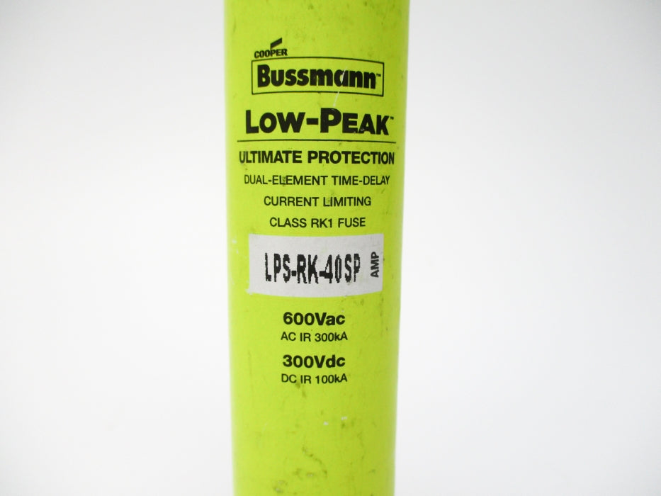 BUSSMANN LPS-RK-40SP 40SPA 600VAC/300VDC UNMP