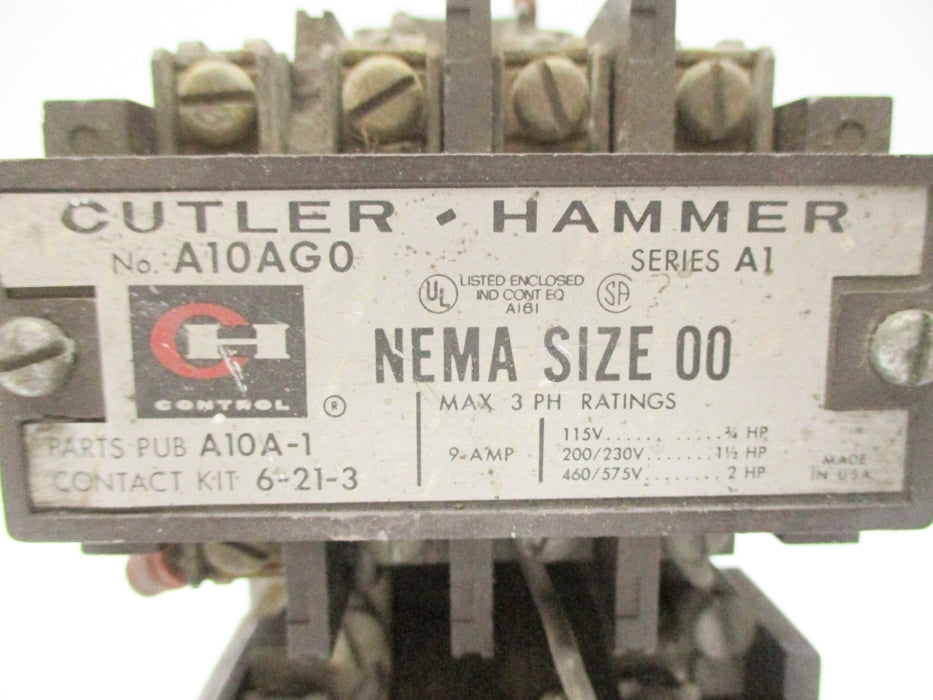 CUTLER HAMMER A10AG0 SER. A1 UNMP