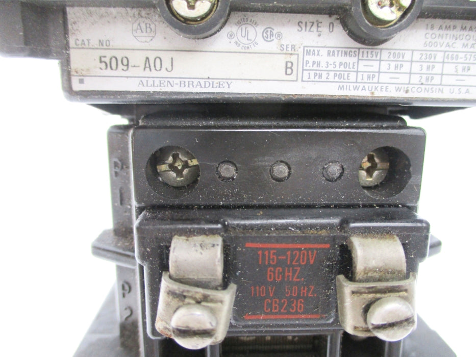 ALLEN BRADLEY 509-AOJ SER. B UNMP