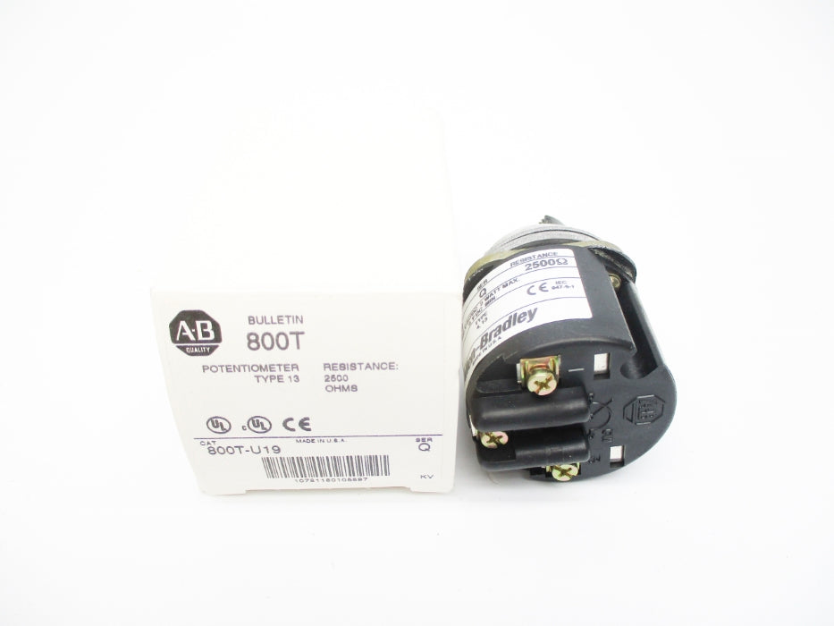 ALLEN BRADLEY 800T-U19 SER. Q 300VAC/DC (WH) NSMP