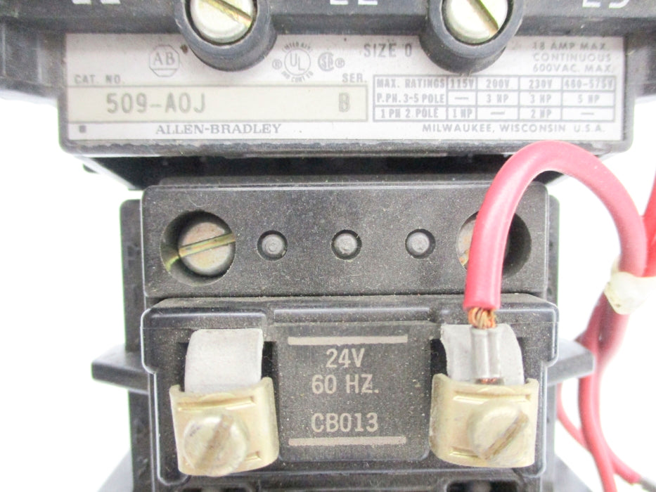 ALLEN BRADLEY 509-AOJ SER. B UNMP
