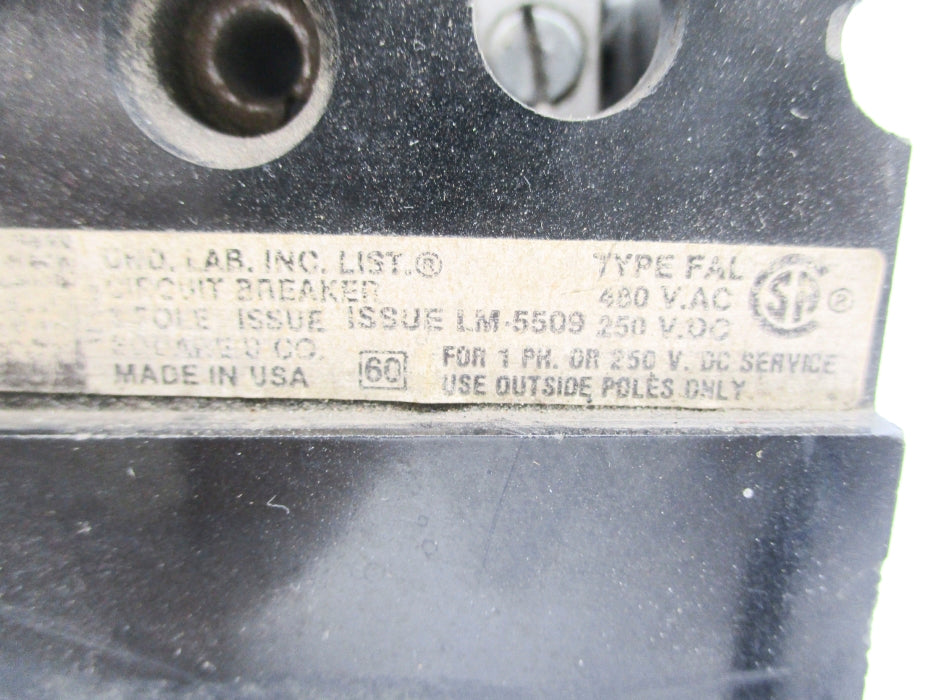 SQUARE D FAL34015 480VAC 15A UNMP