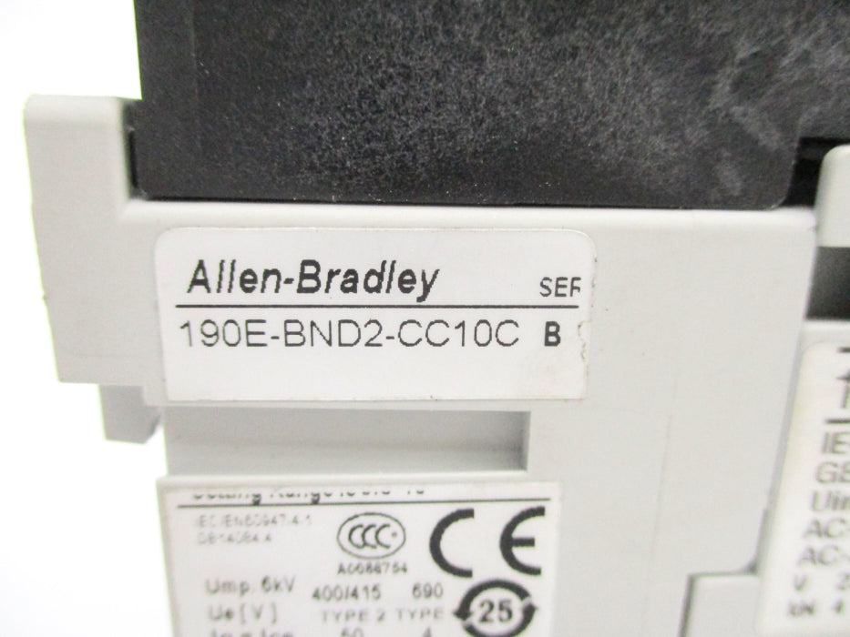 ALLEN BRADLEY 190E-BND2-CC10C SER. B 110/120V NSNP