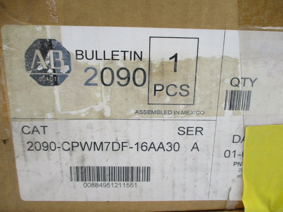 ALLEN BRADLEY 2090-CPWM7DF-16AA30 SER. A (BR/WH) NSMP