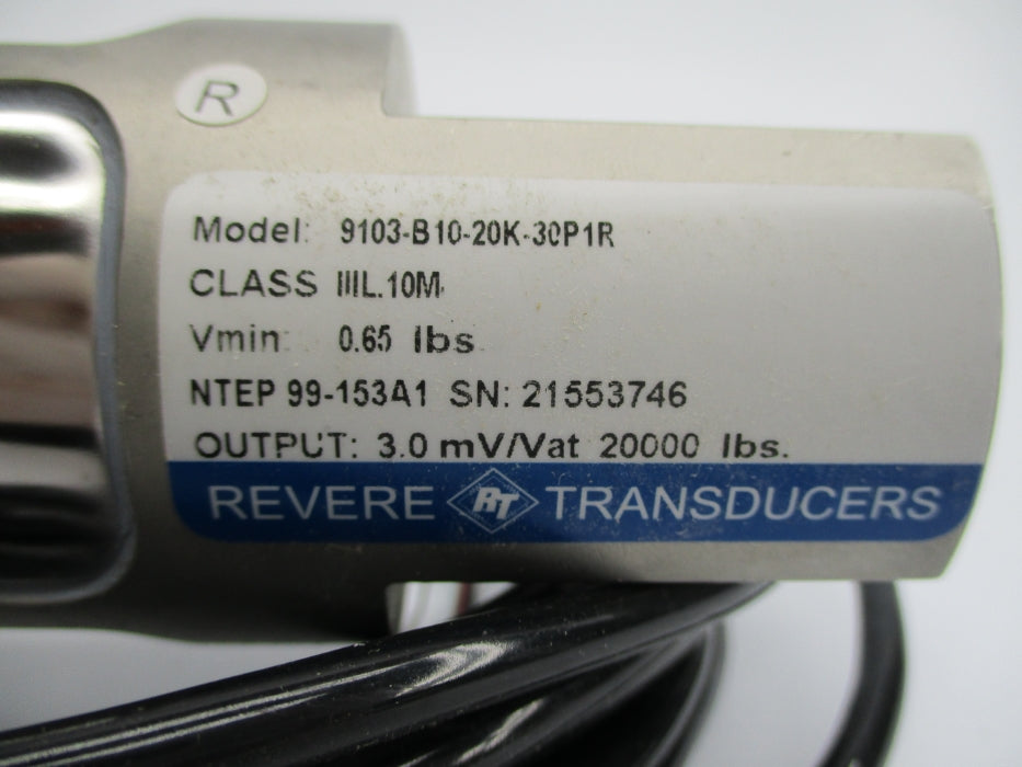 REVERE TRANSDUCERS 9103-B10-20K-30P1R NSNP