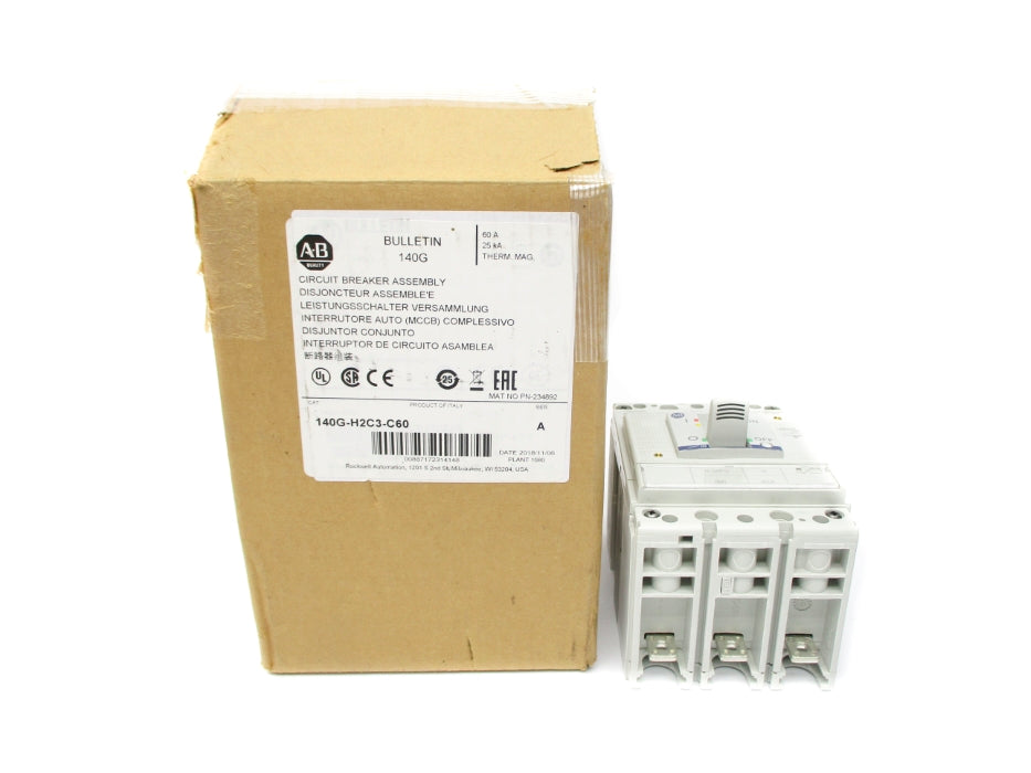 ALLEN BRADLEY 140G-H2C3-C60 SER. A 60A 480VAC (BR/WH) NSMP