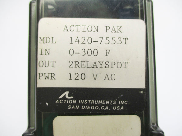 ACTION PAK 1420-7553T 120VAC 0-300F NSNP