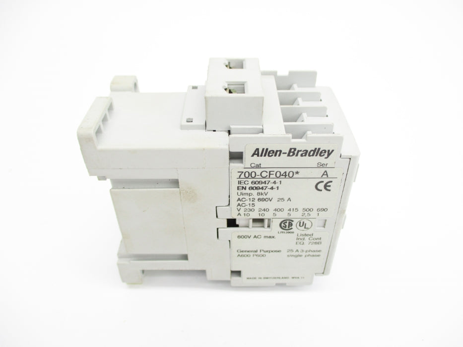 ALLEN BRADLEY 700-CF040D SER. A 110/120V NSNP