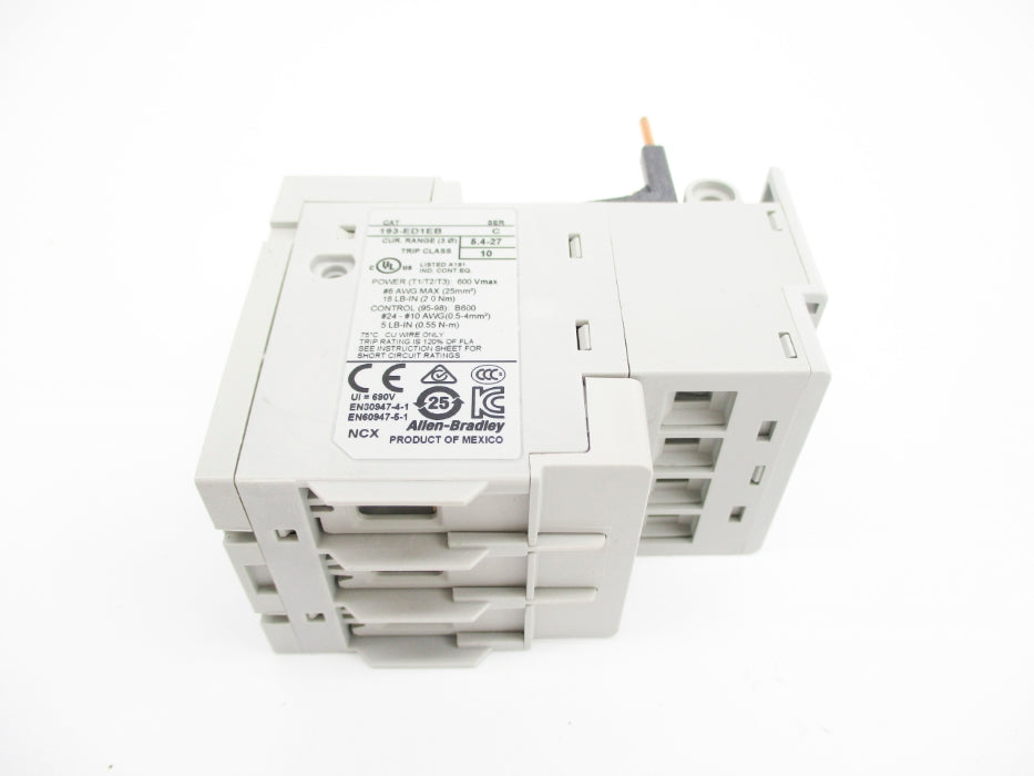 ALLEN BRADLEY 193-ED1EB SER. C 600V 5.4-27A NSNP