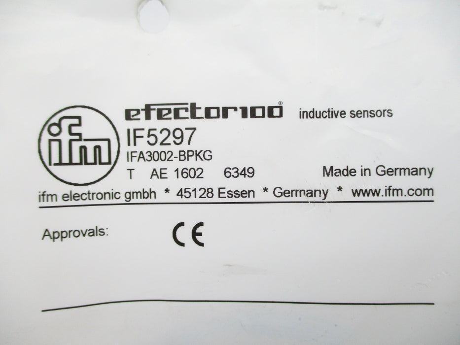 IFM EFECTOR IF5297 IFA3002-BPKG NSMP