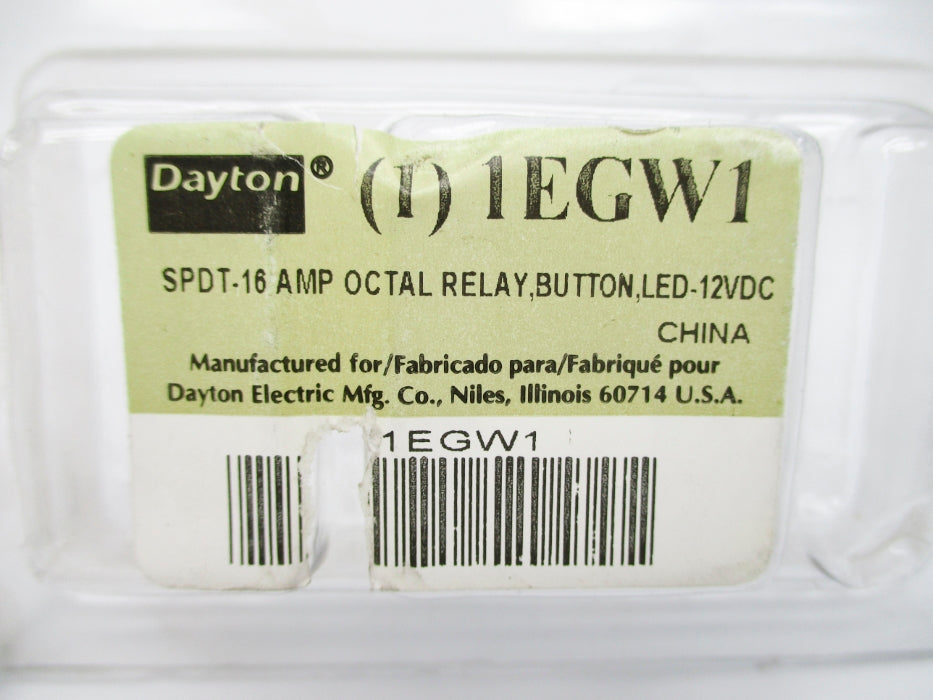 DAYTON 1EGW1 16A 12VDC NSMP