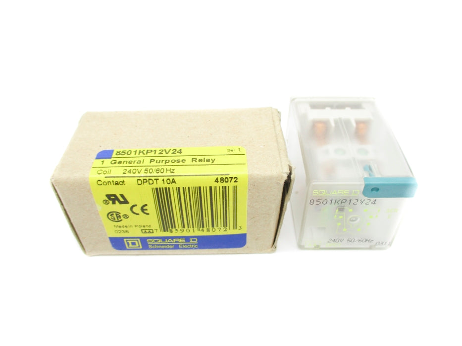 SQUARE D 8501KP12V24 SER. E 10A 240V NSMP