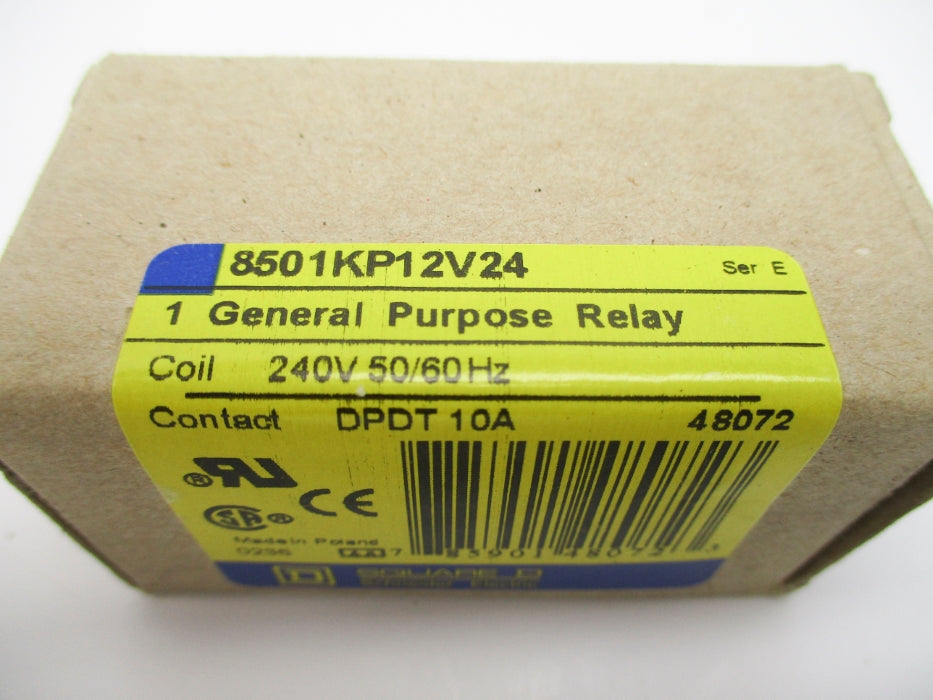 SQUARE D 8501KP12V24 SER. E 10A 240V NSMP