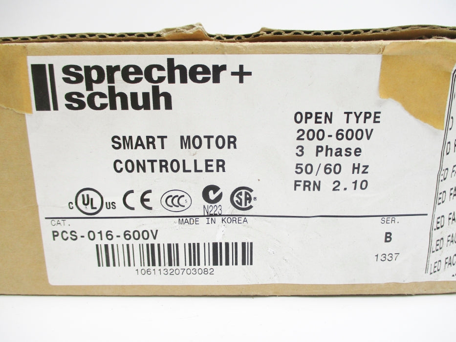 SPRECHER+SCHUH PCS-016-600V SER. B F/W 2.10 NSMP