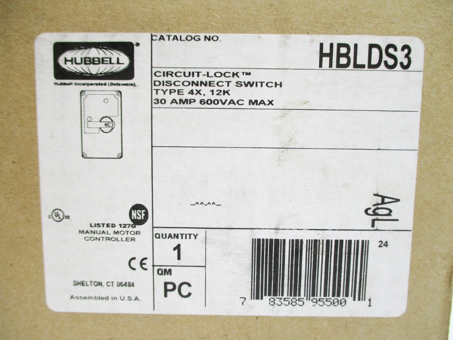 HUBBELL HBLDS3 NSMP