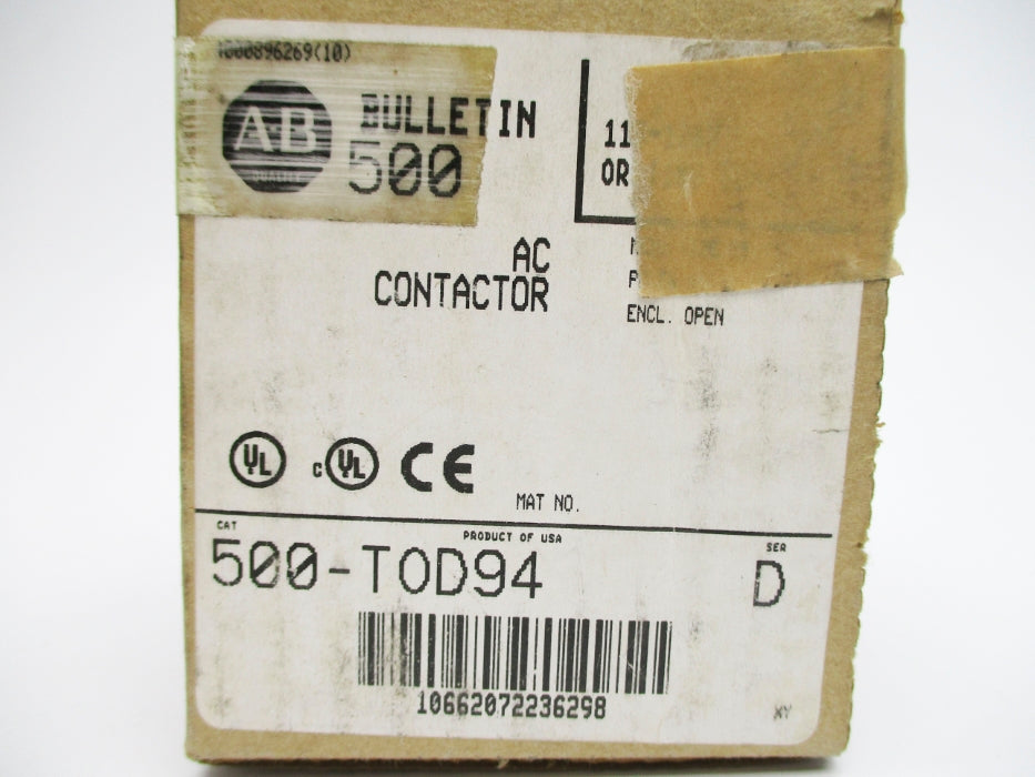 INDUSTRIAL SPARE PART 500-TOD94 SER. D 110/120V (BR/WH) NSMP