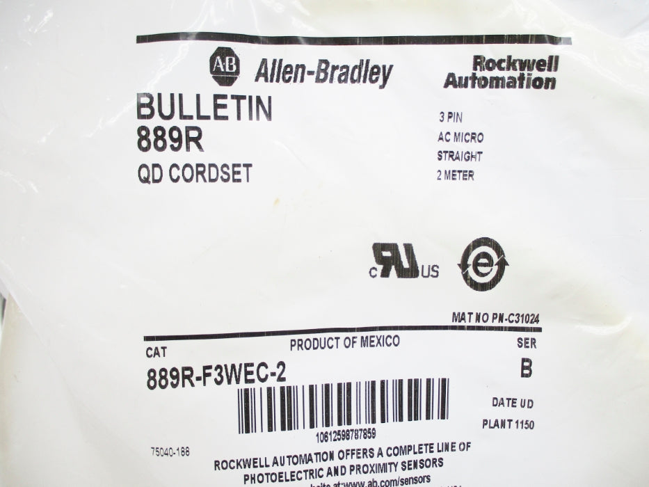 ALLEN BRADLEY 889R-F3WEC-2 SER. B NSMP