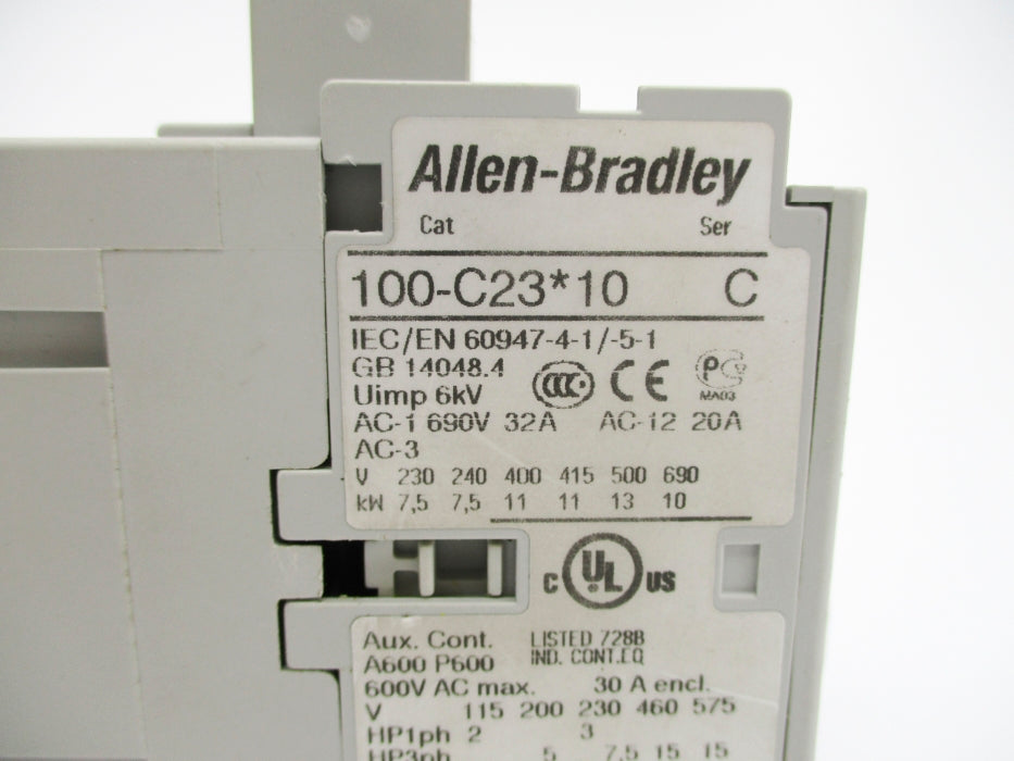 ALLEN BRADLEY 100-C23D10 SER. C 110/120V (AS PICTURED) NSNP