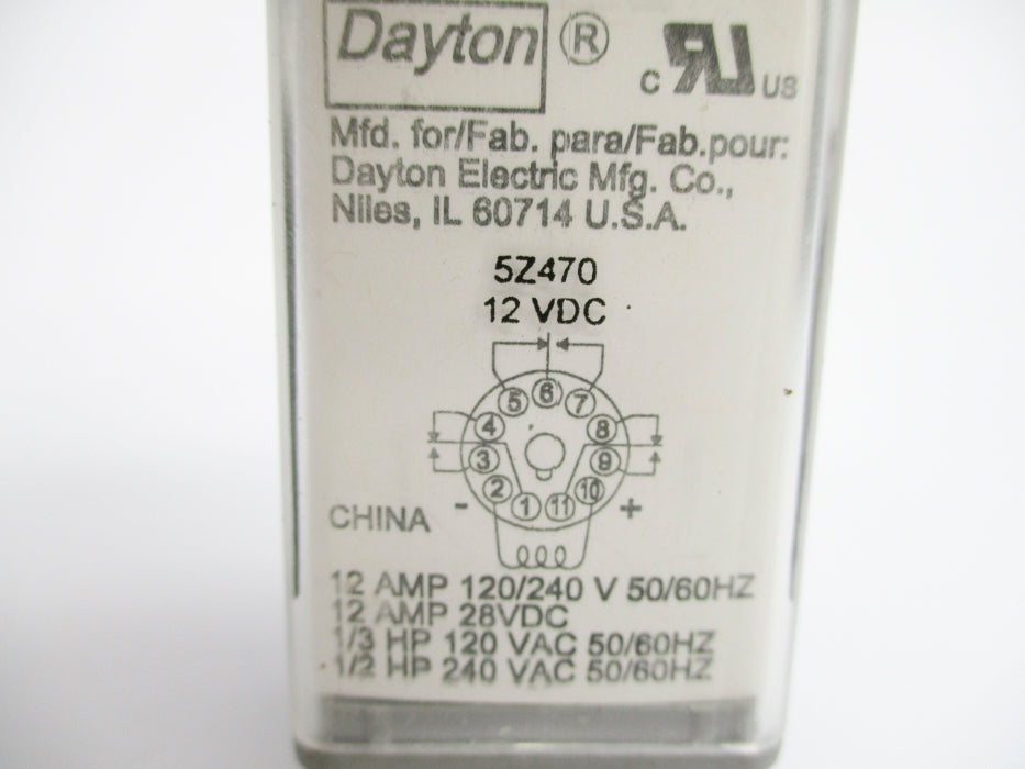 DAYTON 5Z470 120VAC 12A NSNP
