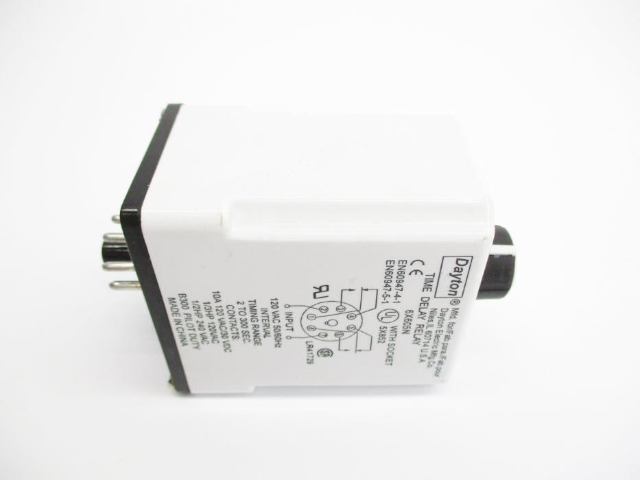 DAYTON 6X605N 120VAC 2-300S 10A UNMP