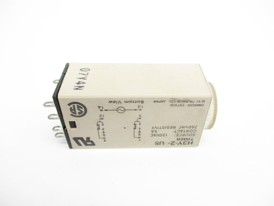 OMRON H3Y-2-US 120VAC 5A .0-1.0S UNMP