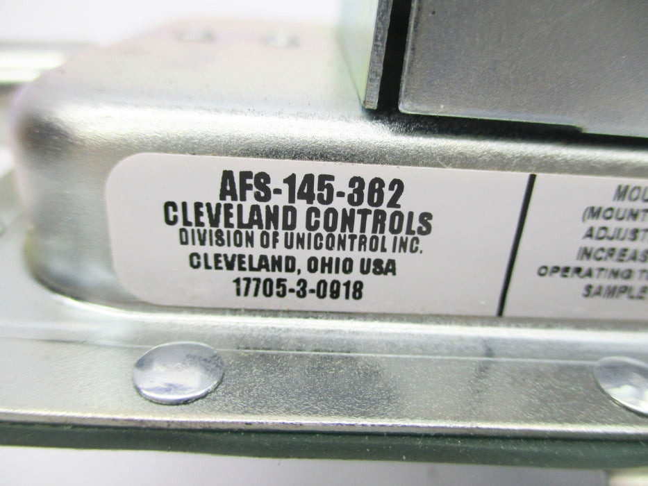 CLEVELAND CONTROLS AFS-145-362 1/2PSI 0.5"-12.0"W.C. -40-180F NSNP