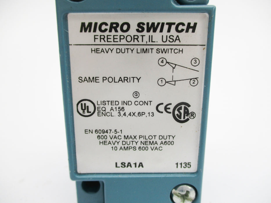 MICROSWITCH LSA1A (AS PICTURED) NSNP