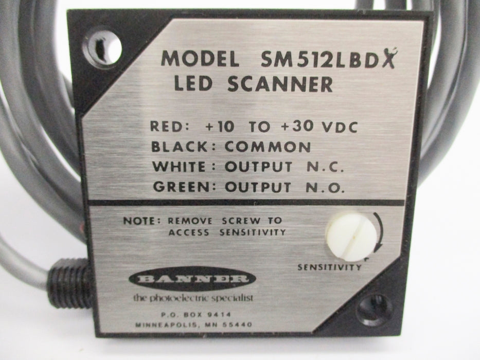 BANNER ENGINEERING SM512LBDX NSNP