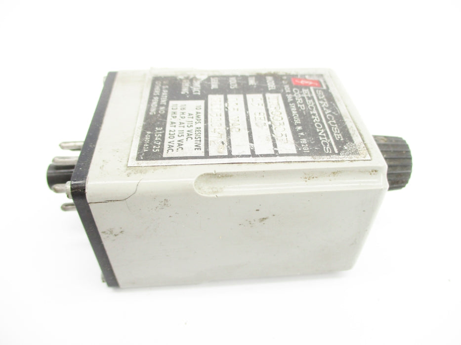 SYRACUSE ELECTRONICS TNR00305F 15S 115VAC UNMP