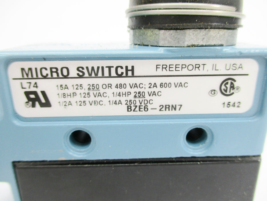 MICROSWITCH BZE6-2RN7 UNMP