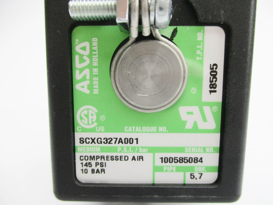 ASCO SCXG327A001 145PSI 24/50-60 NSNP