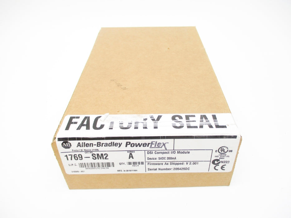 ALLEN BRADLEY 1769-SM2 SER. A F/W V2.001 DATE: 2019 NSFS