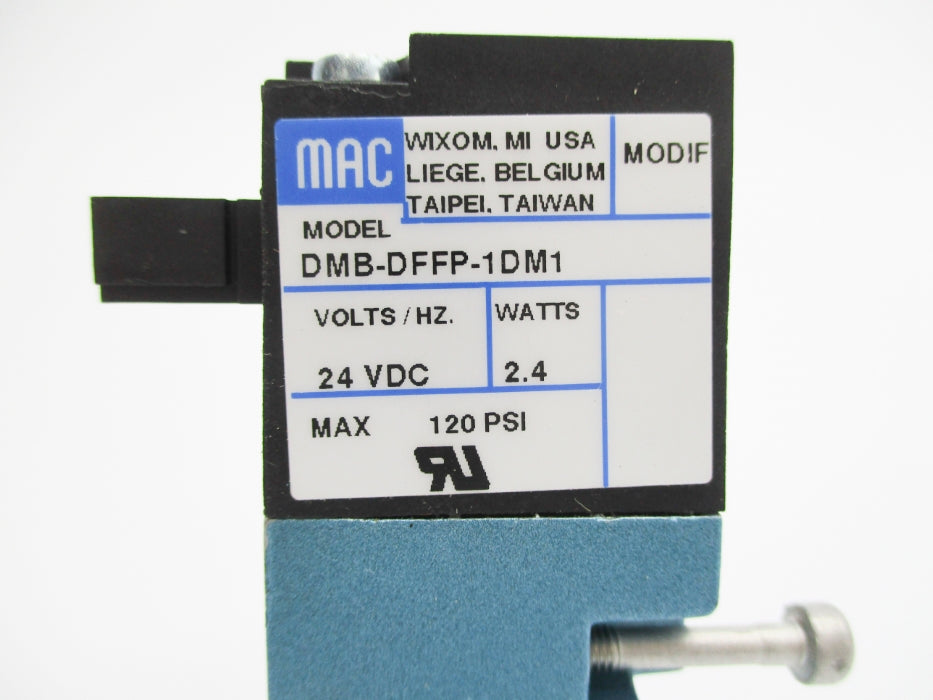 MAC DMB-DFFP-1DM1 120PSI 24VDC NSNP