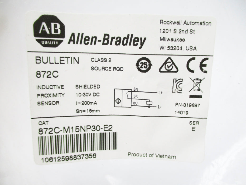 INDUSTRIAL SPARE PART 872C-M15NP30-E2 SER. E 10-30VDC NSMP