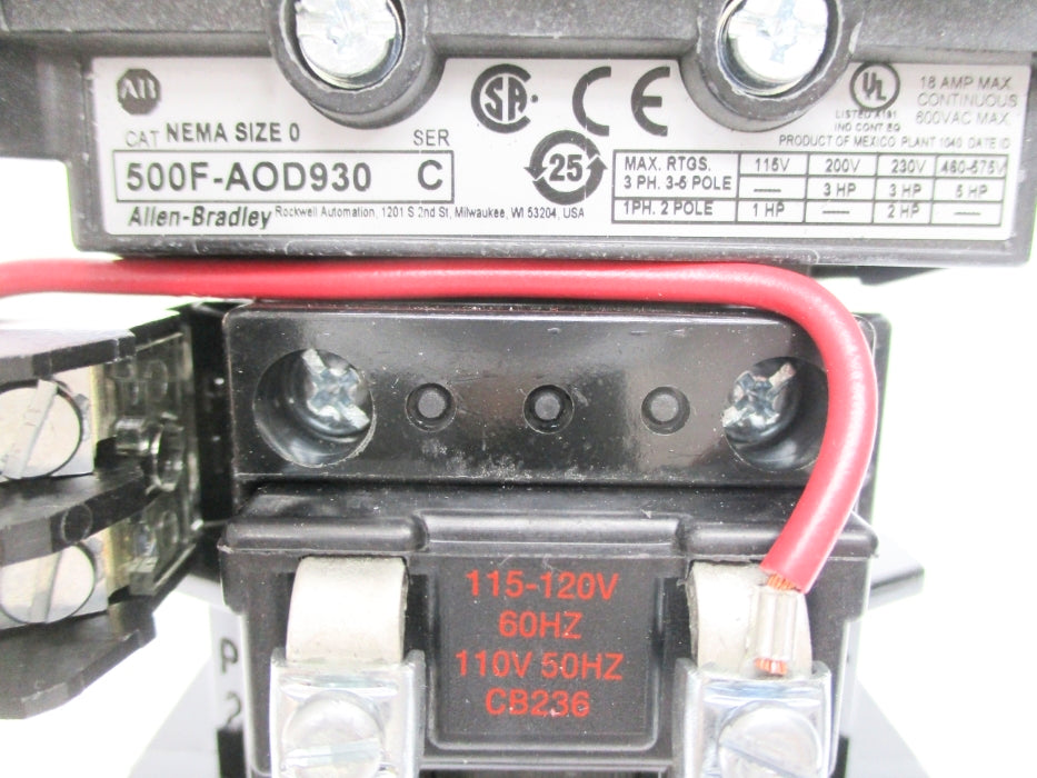 INDUSTRIAL SPARE PART 509-AOJ SER. 1 (BR/WH) NSMP